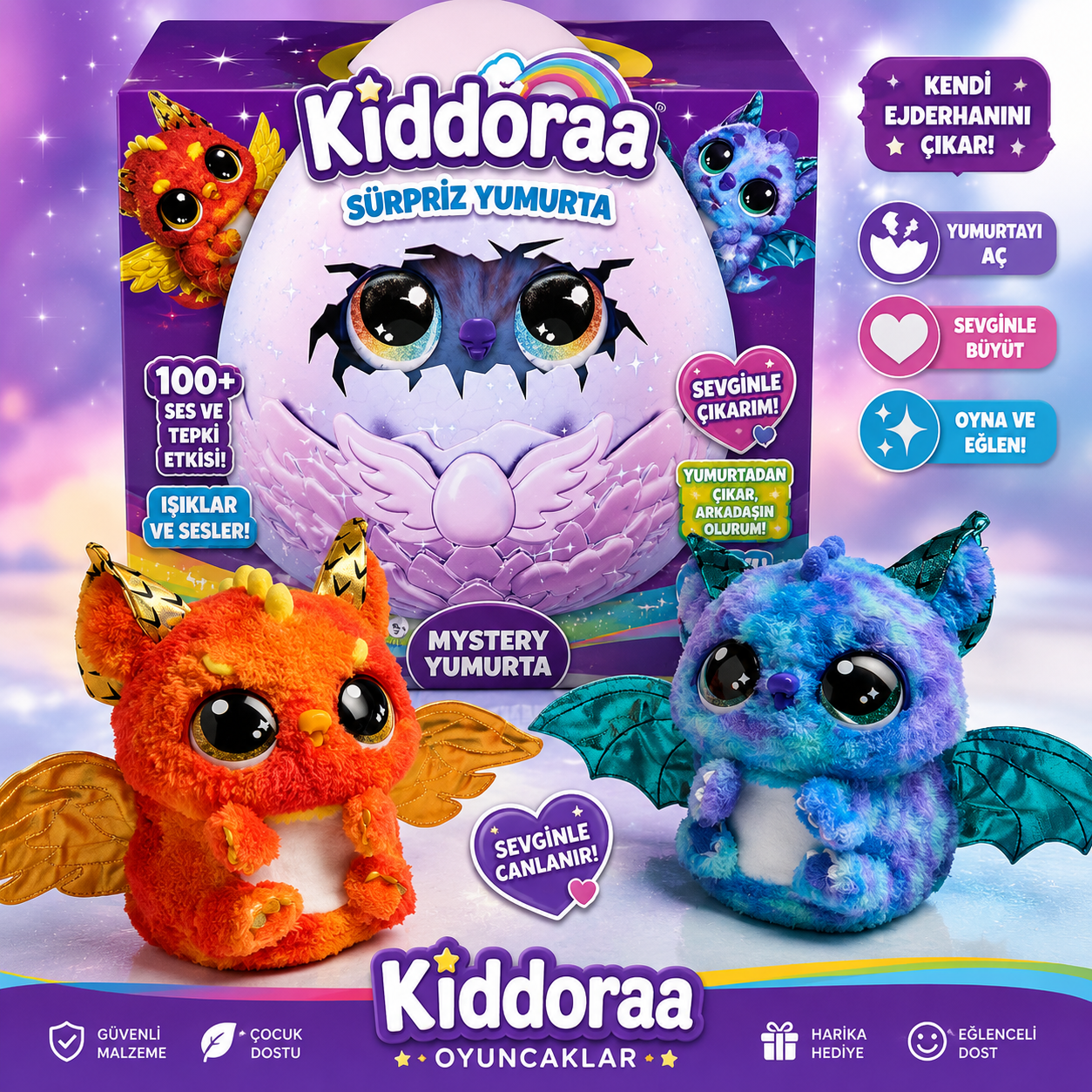 Kiddoraa Sürpriz Yumurtası 🐣 – Sevimli ve Eğlenceli Oyuncak ⭐